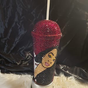 Acrylic Dome Tumbler with image of Lady Love