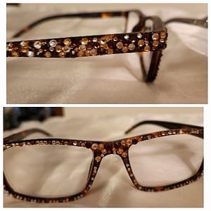 Brown Bling Eyeglasses